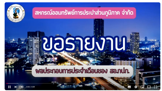 ผลประกอบการประจำเดือน