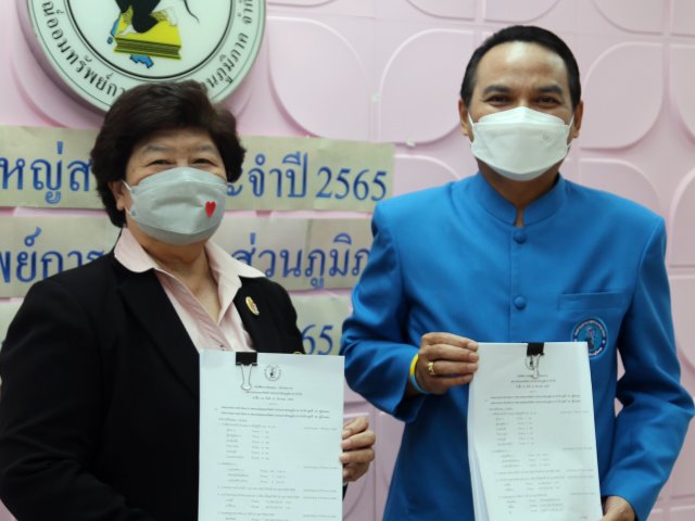 บรรยากาศการส่งรับมอบงาน สอ.กปภ.  เมื่อวันที่ 22 มี.ค. 65  ระหว่างชุดที่ 35 และชุดที่ 36